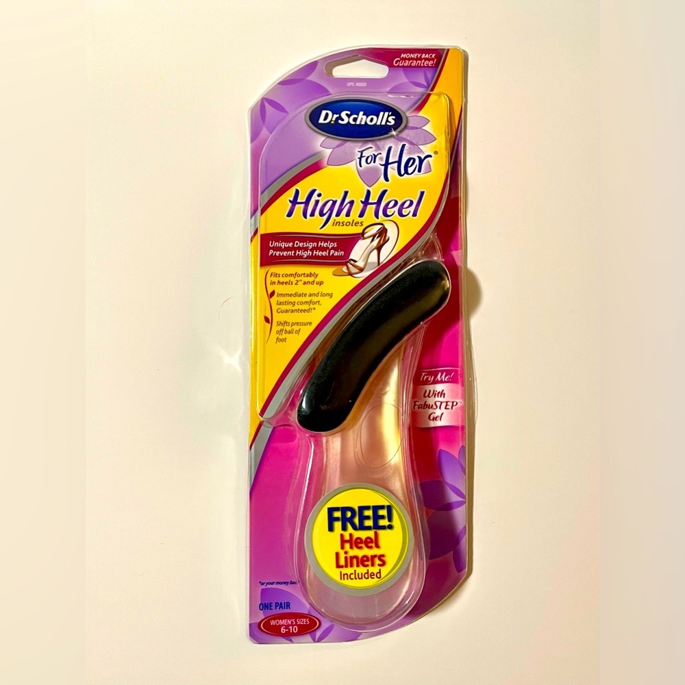 NWT Dr. Scholl's High Heel Insoles - One Pair - Women’s Sizes 6-10